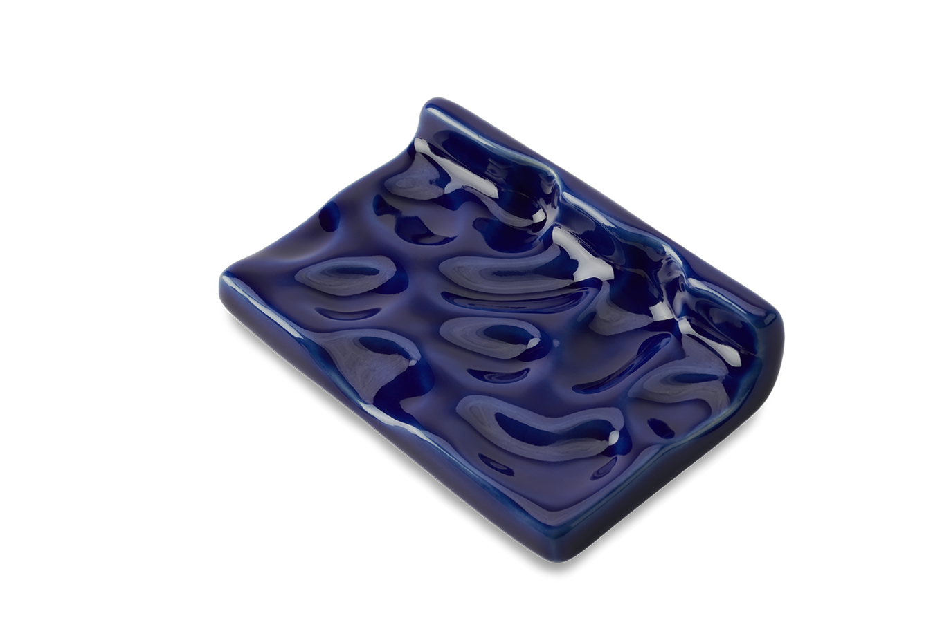 Ceramic Soap Dish in Cobalt Glaze Austin Austin Organic