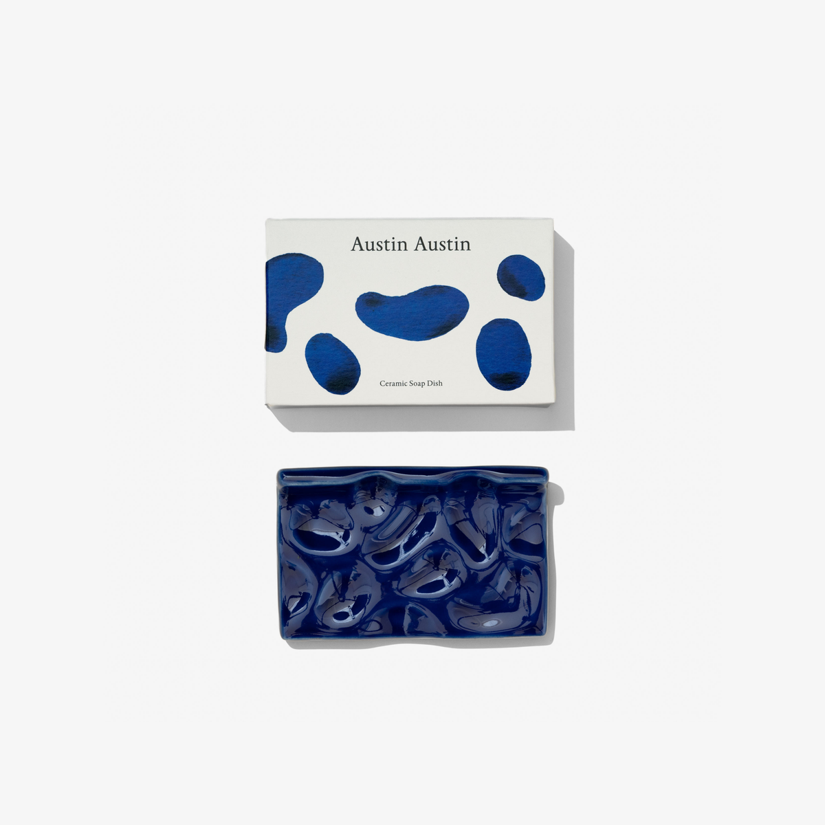 Ceramic Soap Dish Cobalt Glaze